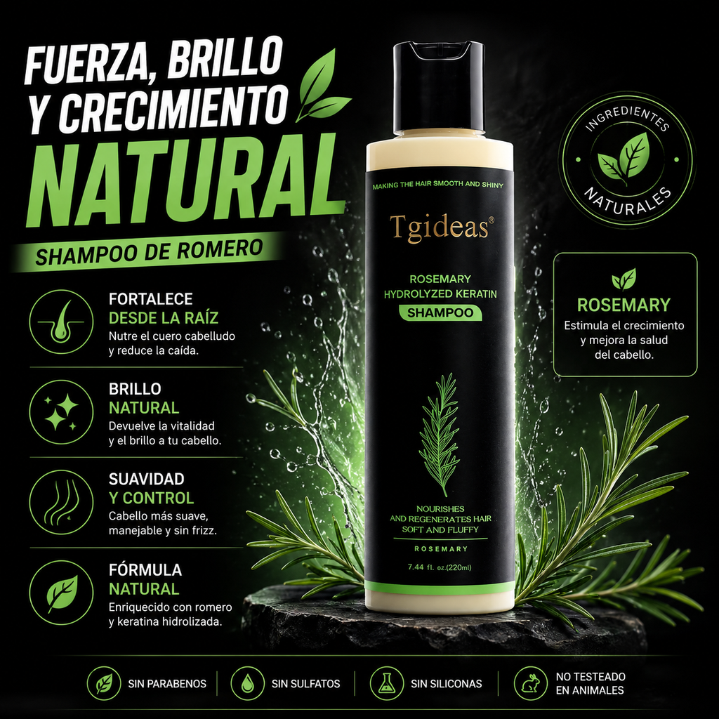 TGIDEAS™ CHAMPÚ PARA EL CRECIMIENTO DEL CABELLO 2X1
