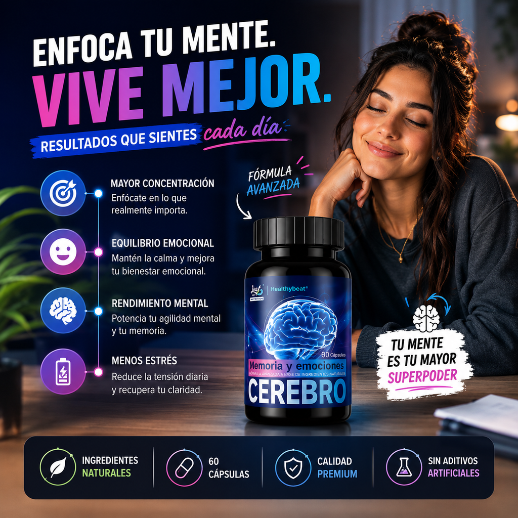 CEREBRO™ CAPSULAS PARA MEJORAR LA MEMORIA 2X1